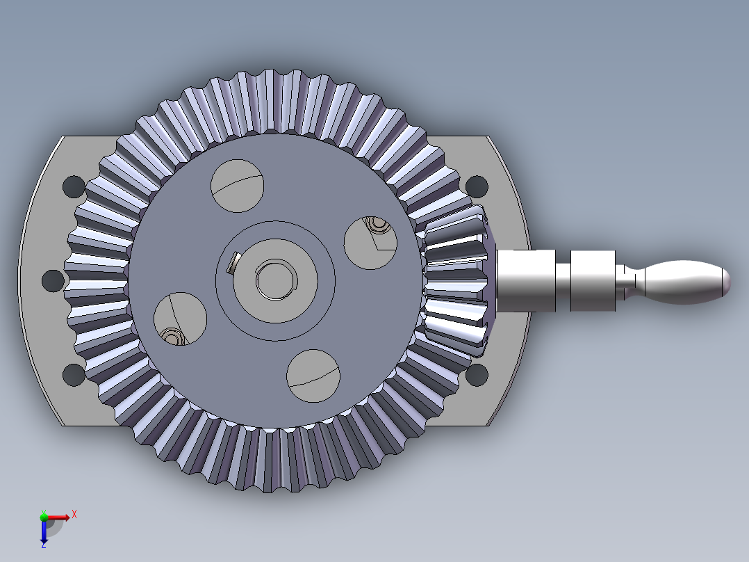 丝杠-齿轮-摇杆-成图大赛俯视图