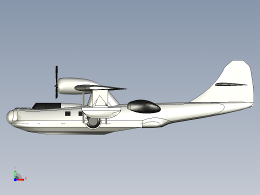 联合PBY-5A卡特琳娜飞行船和两栖飞机前视缩略图