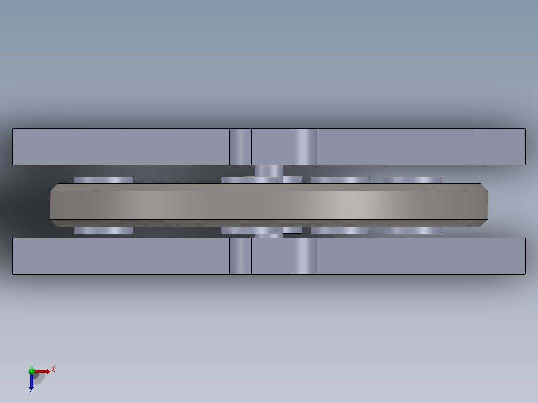 5转轮达芬奇永动机图纸 俯视图
