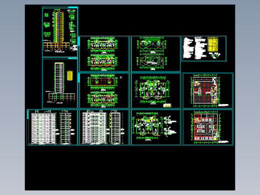 高层住宅楼全套建筑图