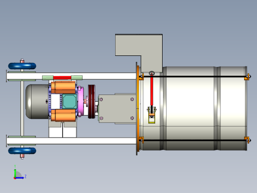 物料研磨机step左视缩略图