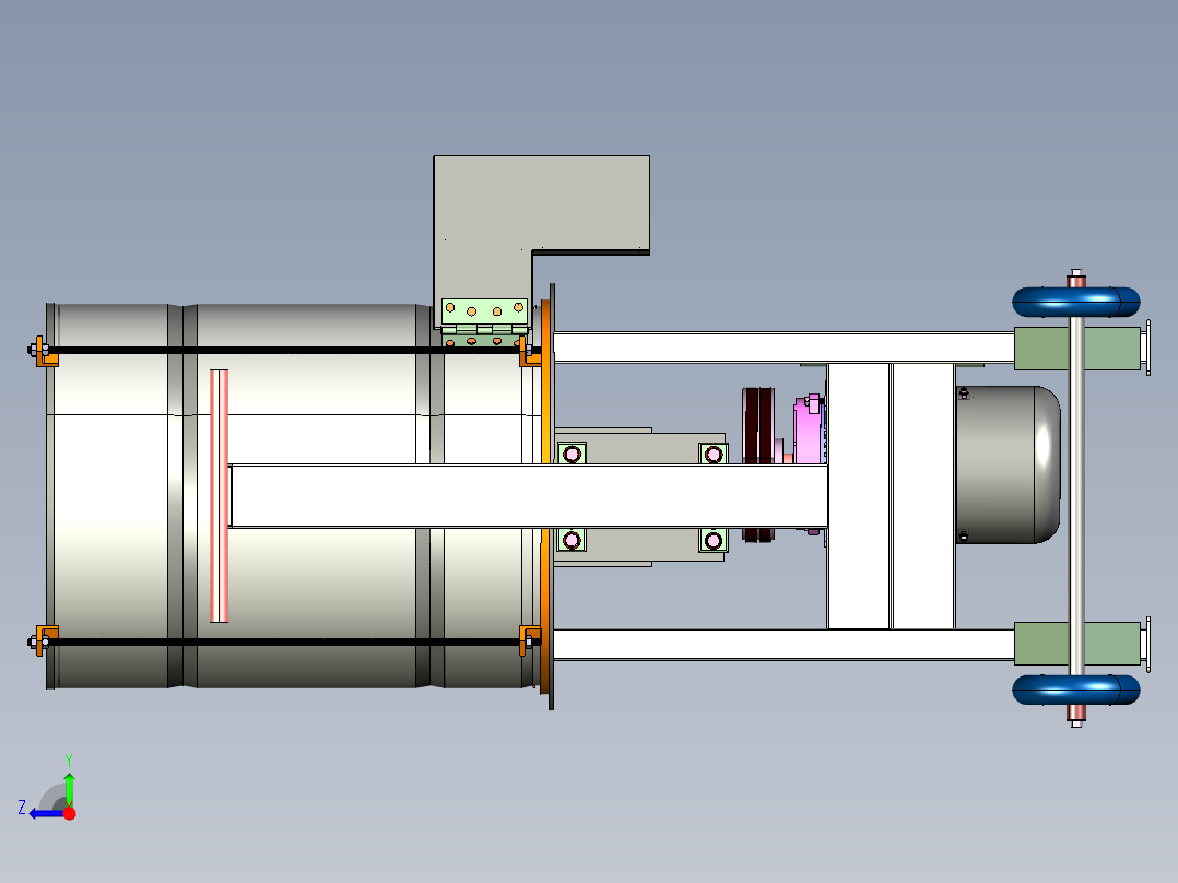 物料研磨机step右视图