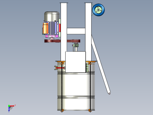 物料研磨机step俯视缩略图