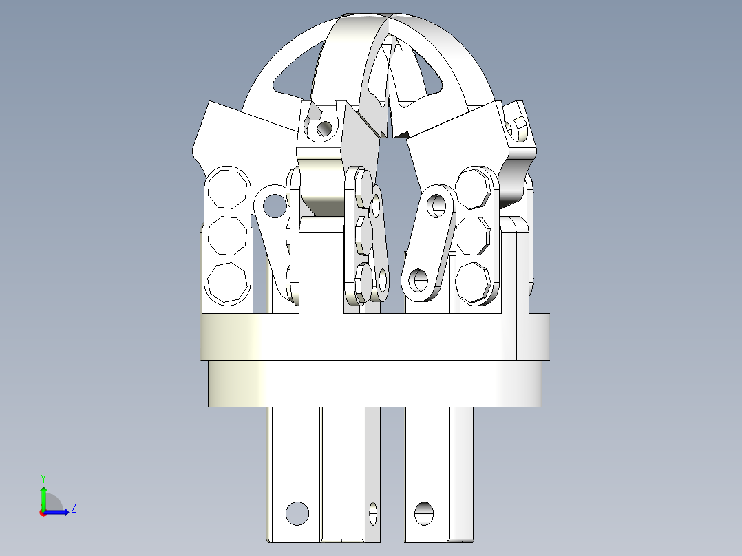 五爪机械爪左视图