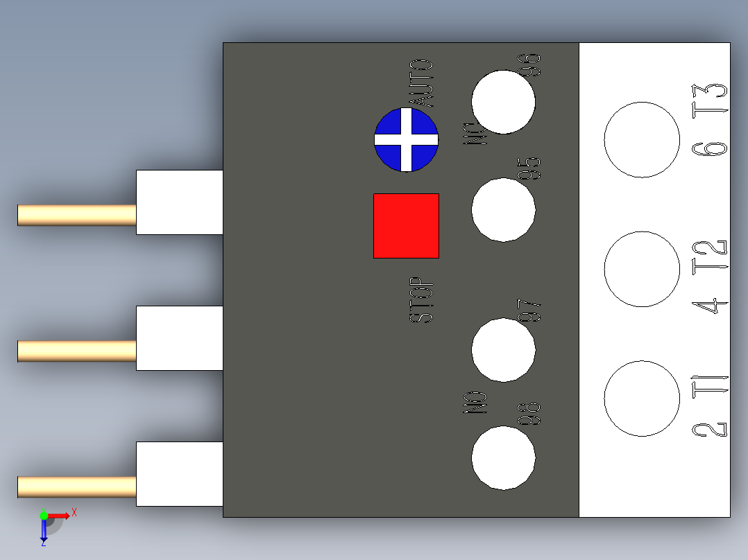 德力西电气 JSR1D-25俯视图