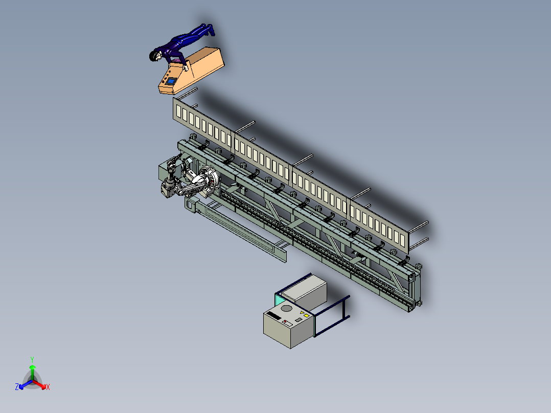 移动激光切割机械手的编程调试