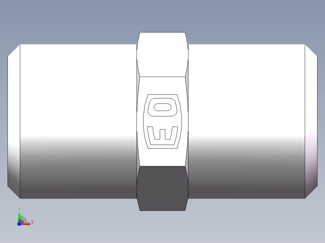 直通接头-G、1C-12前视图