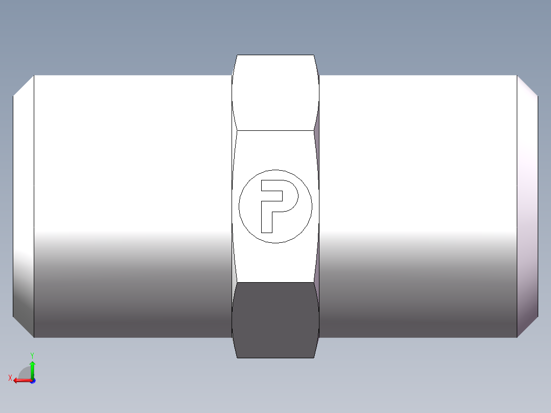 直通接头-G、1C-12后视图