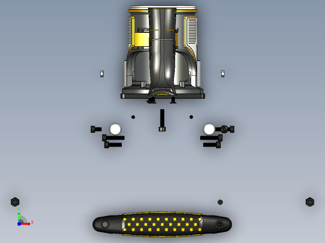 B2004583-榫槽钻孔夹具前视图