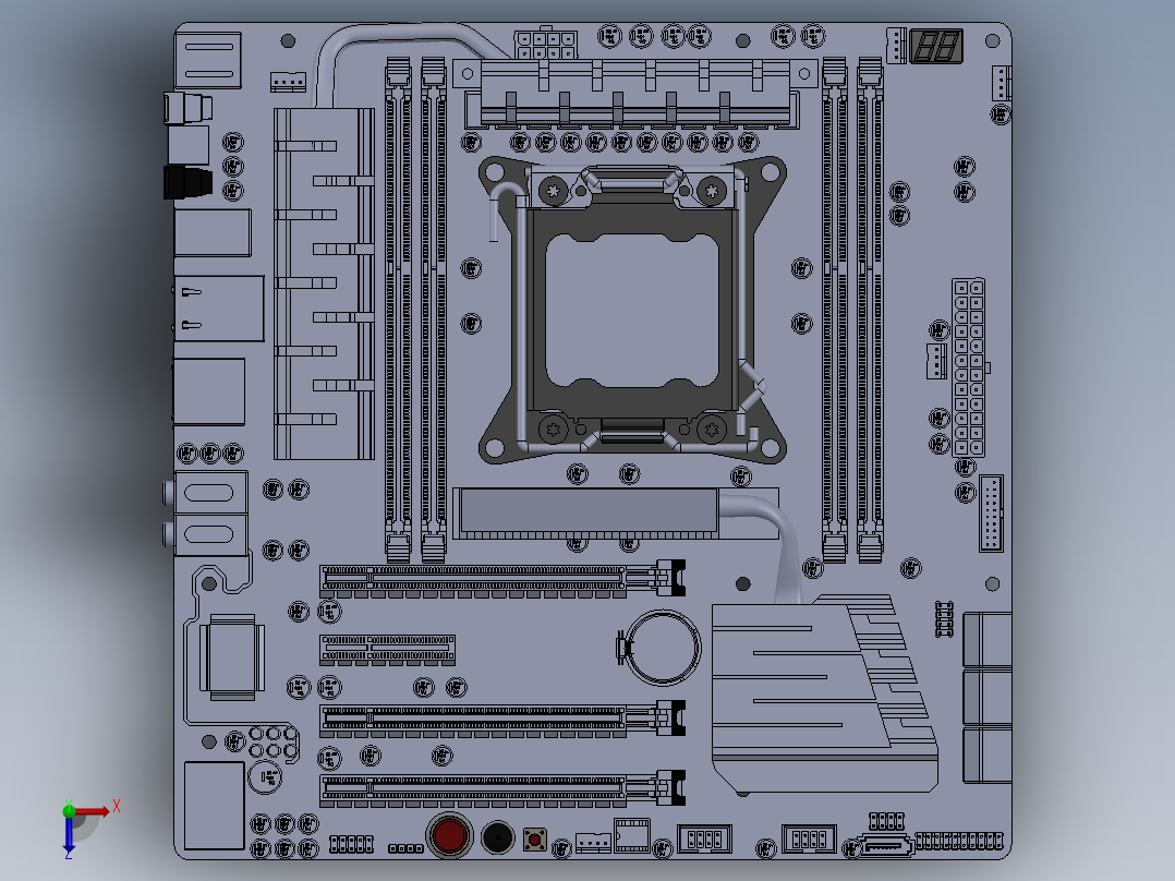 电路板、主板(43)俯视图