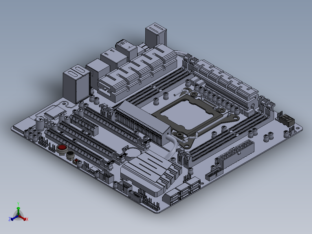 电路板、主板(43)正等轴测图
