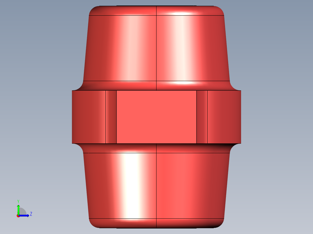 母线绝缘子 (3)左视图