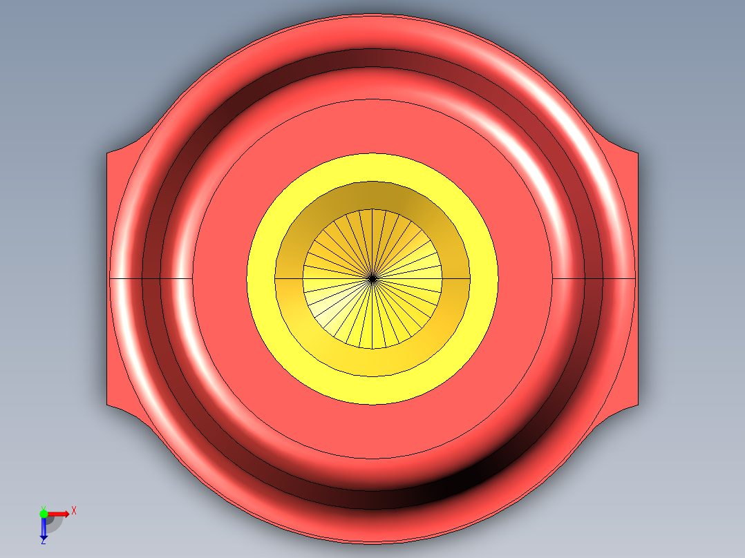 母线绝缘子 (3)俯视图
