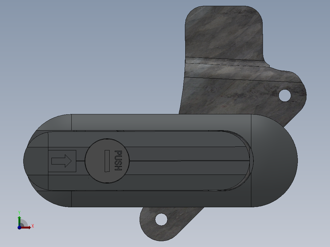 AB403机柜门锁前视图