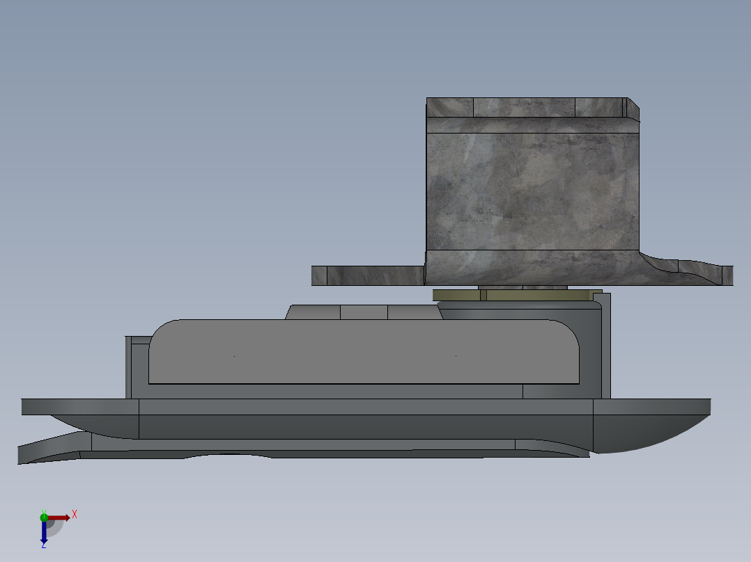 AB403机柜门锁俯视图