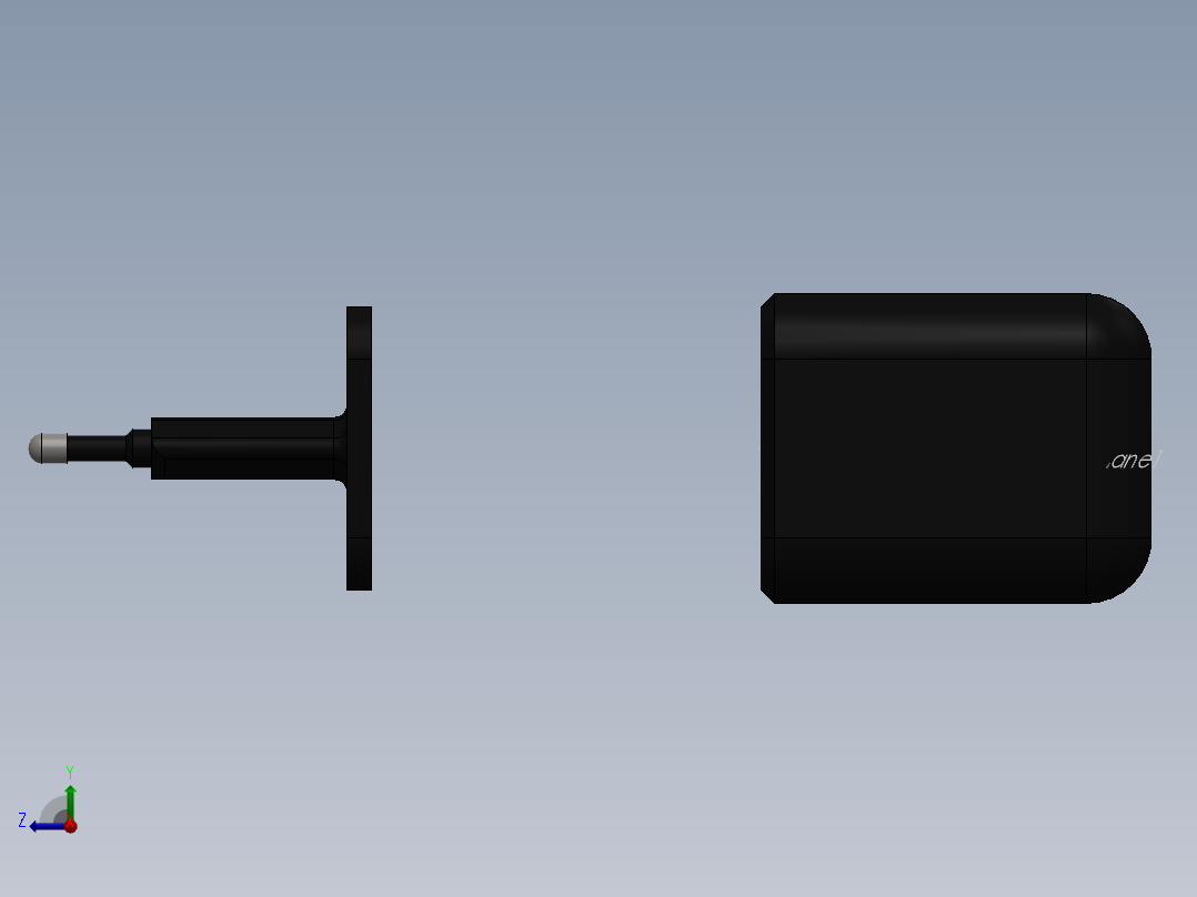_ M手机充电器右视图
