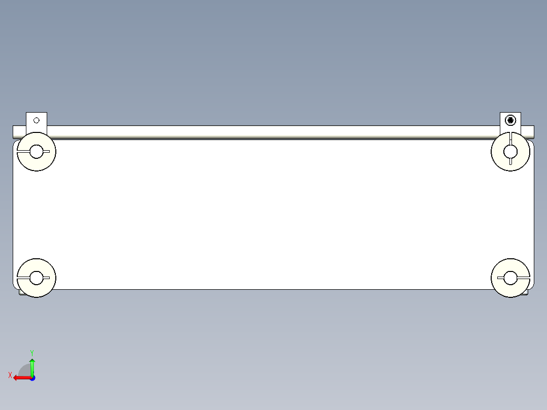 光轴置物架后视图