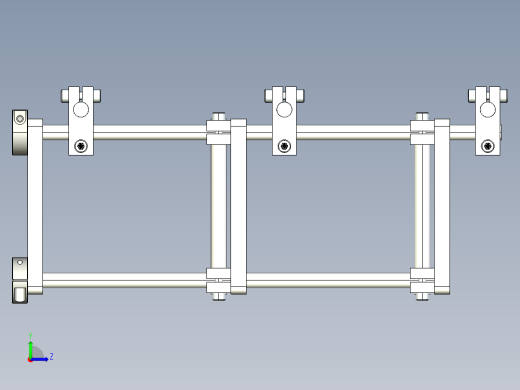 光轴置物架左视缩略图