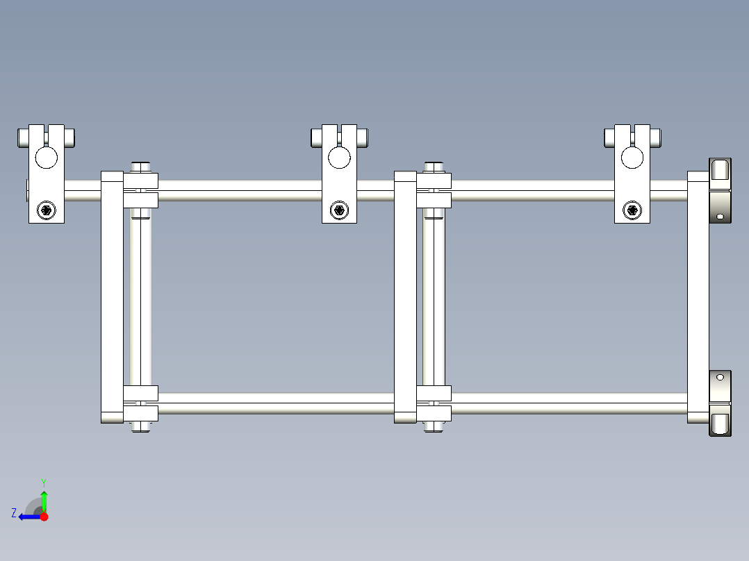 光轴置物架右视图