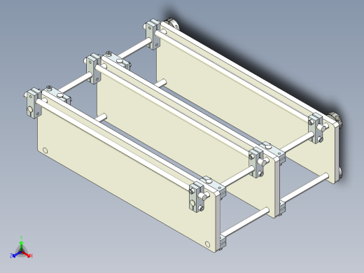 光轴置物架正等轴测缩略图