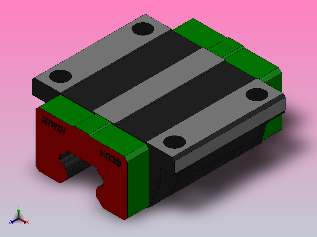 滑块HGW30CA（HIWIN）主视图
