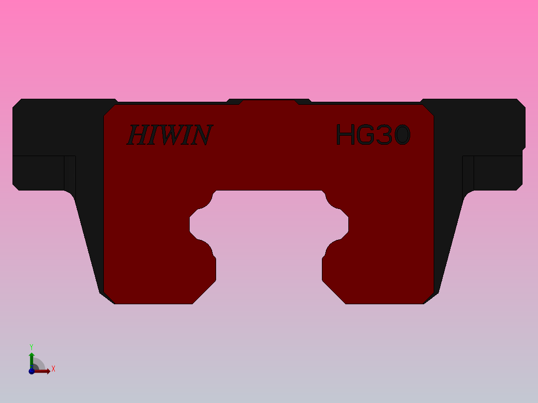 滑块HGW30CA（HIWIN）前视图