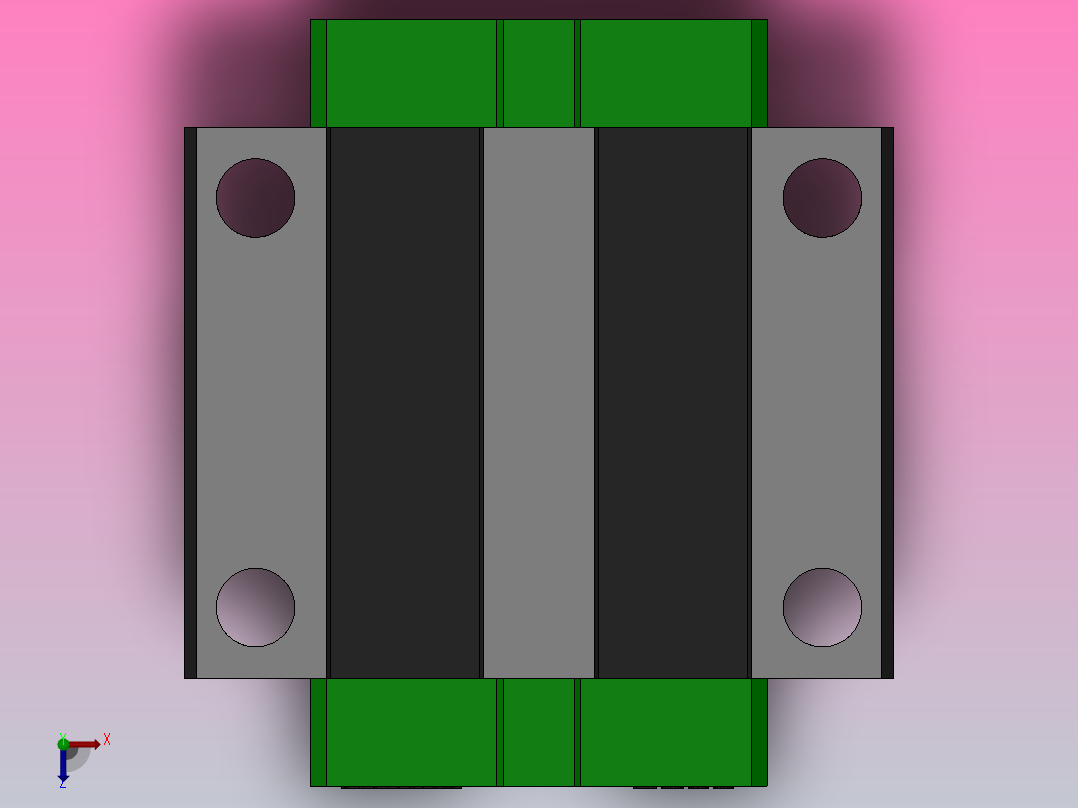 滑块HGW30CA（HIWIN）俯视图