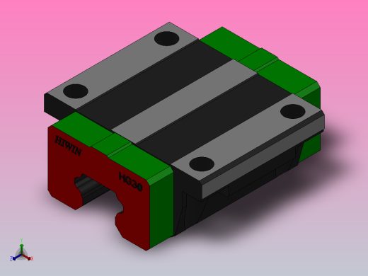 滑块HGW30CA（HIWIN）正等轴测缩略图