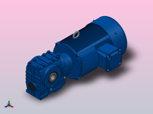 SA67空心轴安装斜齿-蜗轮蜗杆减速机SA67-YV5.5-4P-13.27-M1-0°-A