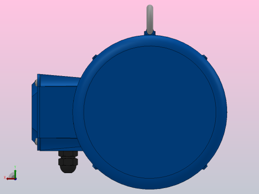SA67空心轴安装斜齿-蜗轮蜗杆减速机SA67-YV5.5-4P-13.27-M1-0°-A后视缩略图
