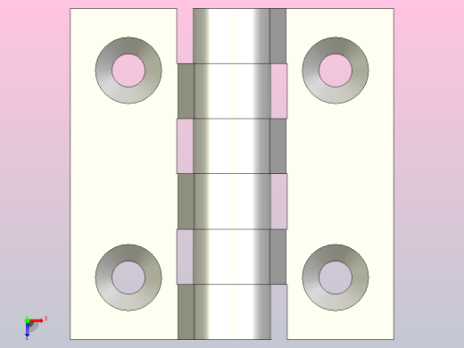 N系列螺钉安装型外露式合页[PDNSN-40]俯视缩略图