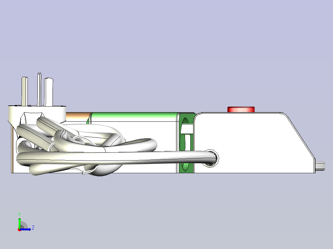 拆卸式排插左视图