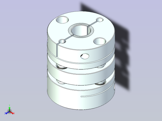 JSCC精研伺服联轴器 68mr正等轴测缩略图