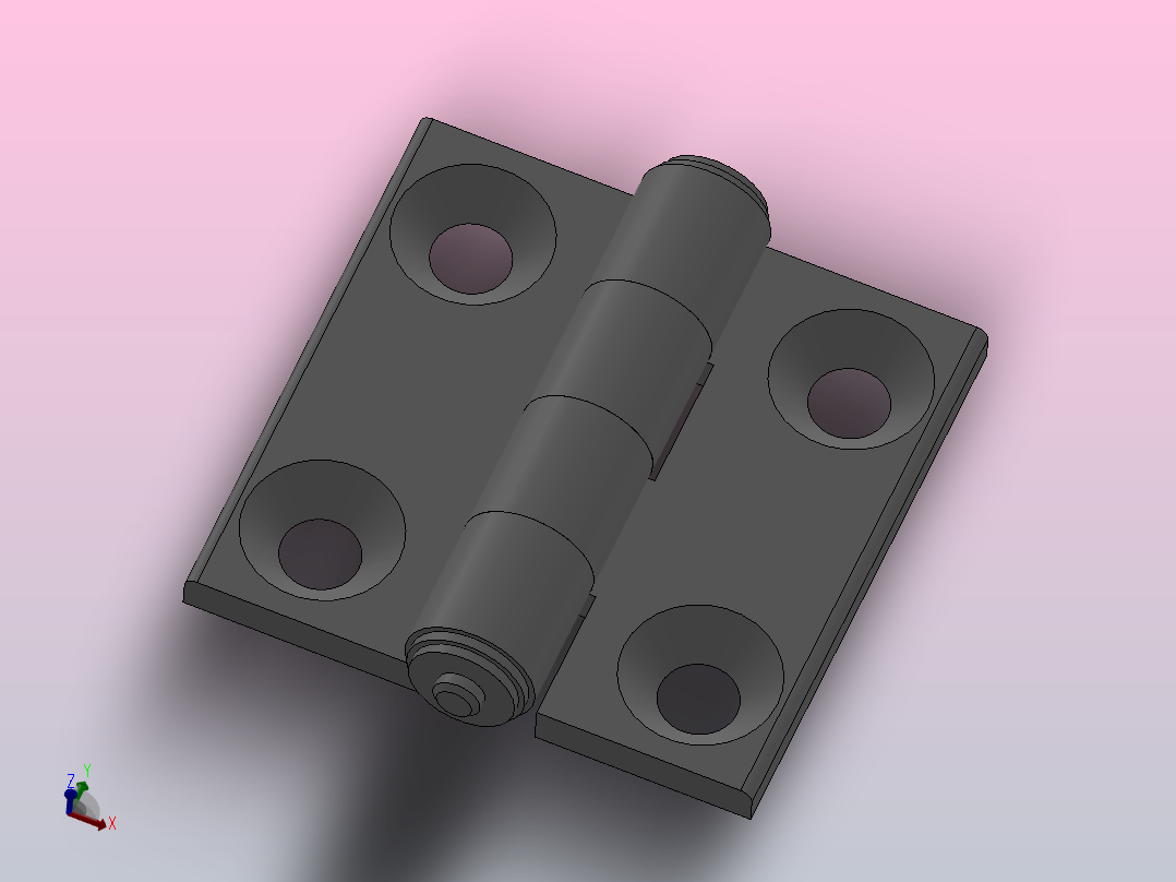 3030铝合金型材专用铰链HHPBSN6主视图