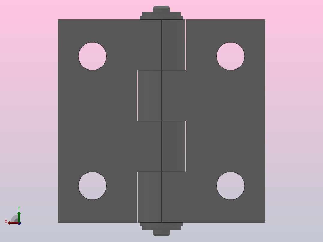 3030铝合金型材专用铰链HHPBSN6后视图