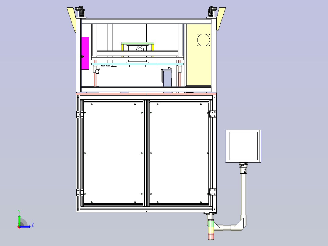 汽车管道焊接3D模型左视图