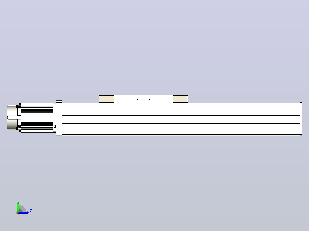 滚珠丝杠直线轴带导轨全封闭TPA-HCR-220D-3210C-L350-M-C-P1K-N3左视图