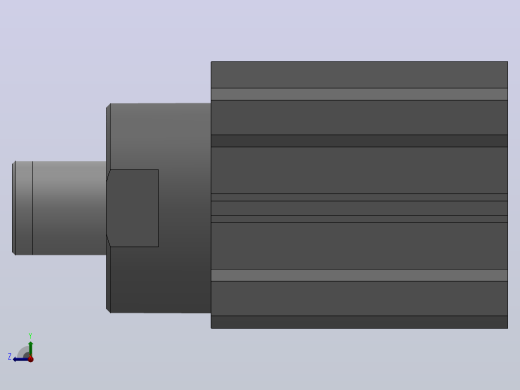 RSQ（φ32-φ50）圆柱型止动气缸[RSQB50-25D]右视缩略图