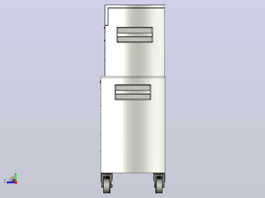 两件式工具箱组合右视图