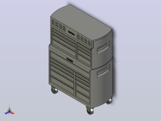 两件式工具箱组合正等轴测缩略图