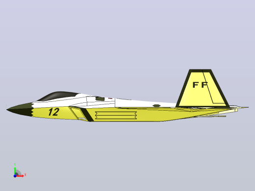 F-22猛禽战斗机前视缩略图