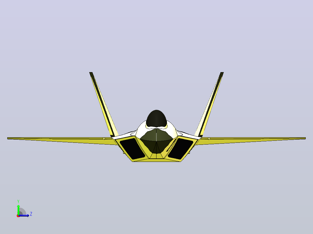 F-22猛禽战斗机左视图