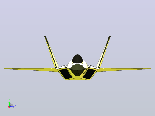 F-22猛禽战斗机左视缩略图