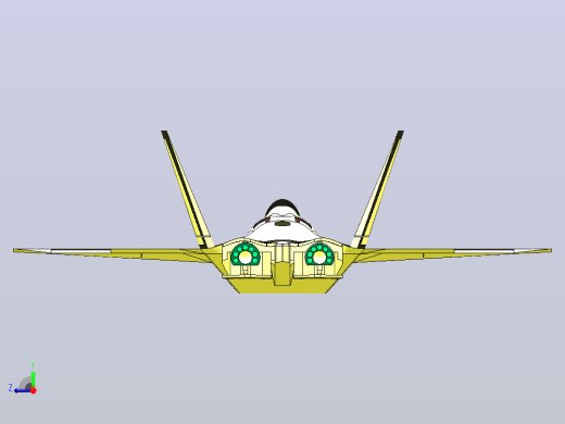F-22猛禽战斗机右视缩略图