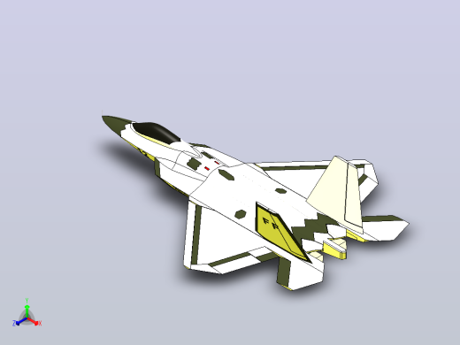 F-22猛禽战斗机正等轴测缩略图