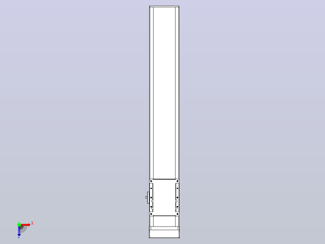 滚珠丝杠直线轴带导轨全封闭TPA-HCR-105D-1610C-L550-MP-C-P40-N3俯视图