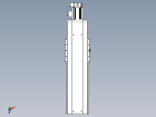 日规模组半封闭丝杆TPA-HNR-220D-3210C-L400-M-Y-P1K-N3俯视缩略图