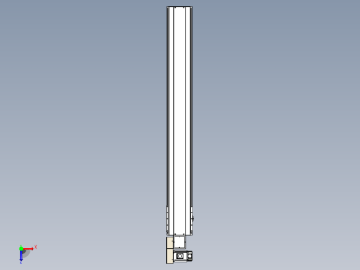 皮带直线轴半封闭可选导轨TPA-HNB-220D-176-L1600-ML-C-P1K-N3俯视缩略图
