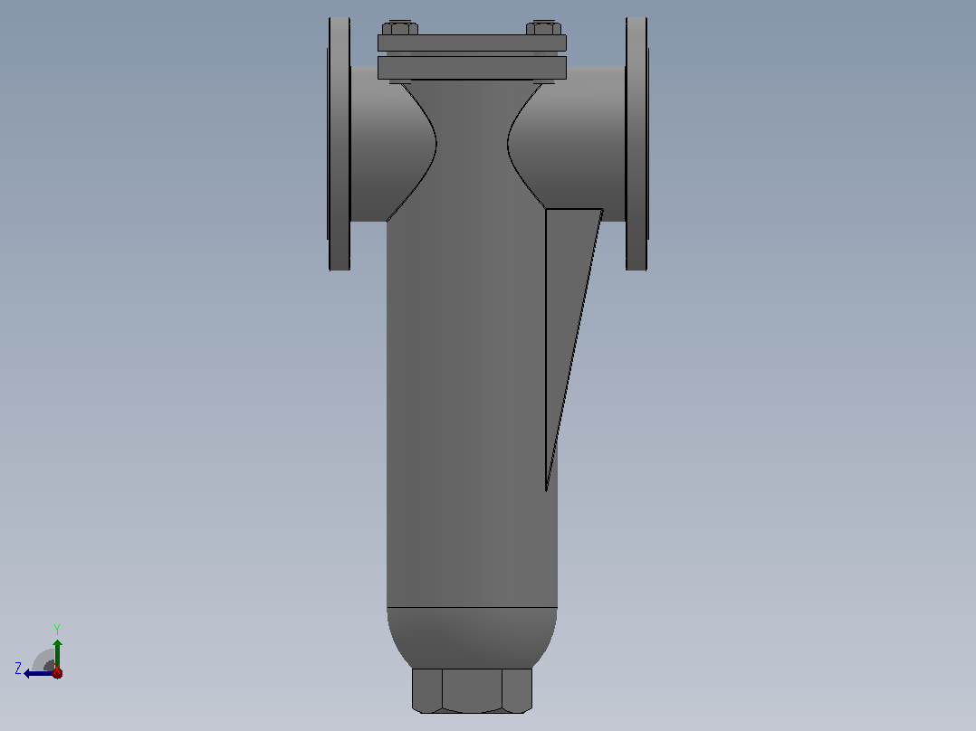 U型过滤器[U型过滤器]通径125右视图
