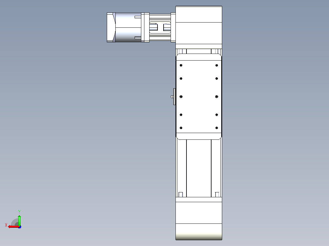 带式直线轴半闭式TPA-ONB-140-256-L150-DR-J90-N3后视图